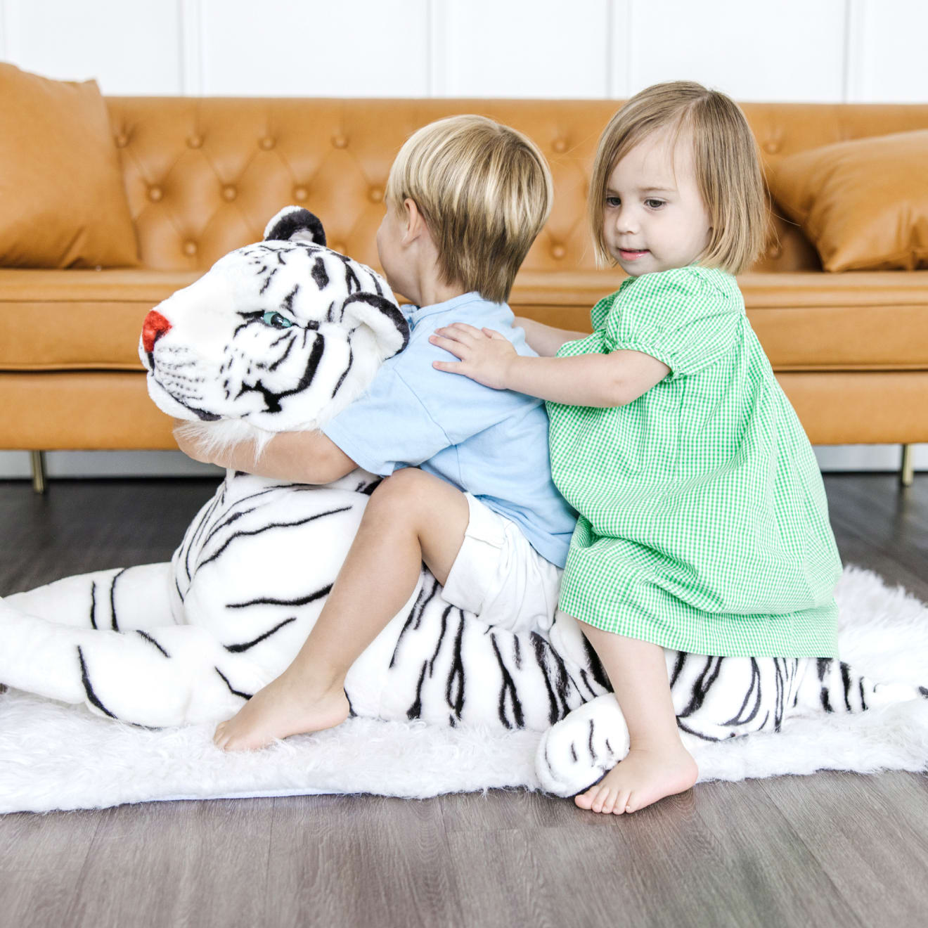 White Tiger Giant Stuffed Animal - Image 5