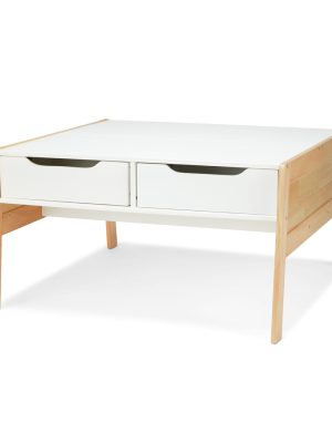 Wooden Art & Activity Table with Bins