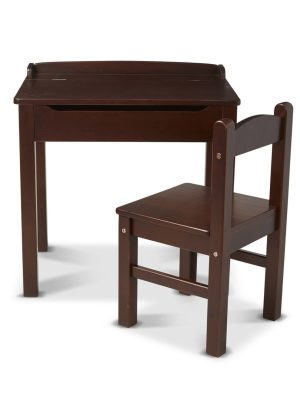 Child's Lift-Top Desk & Chair - Espresso