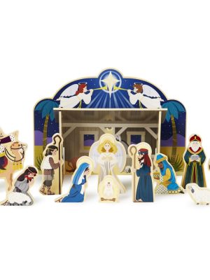 Wooden Christmas Nativity Set