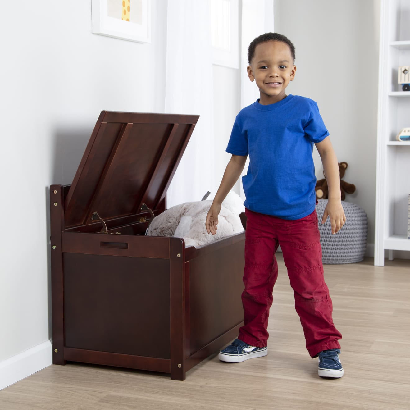 Wooden Toy Chest (Espresso) - Image 7