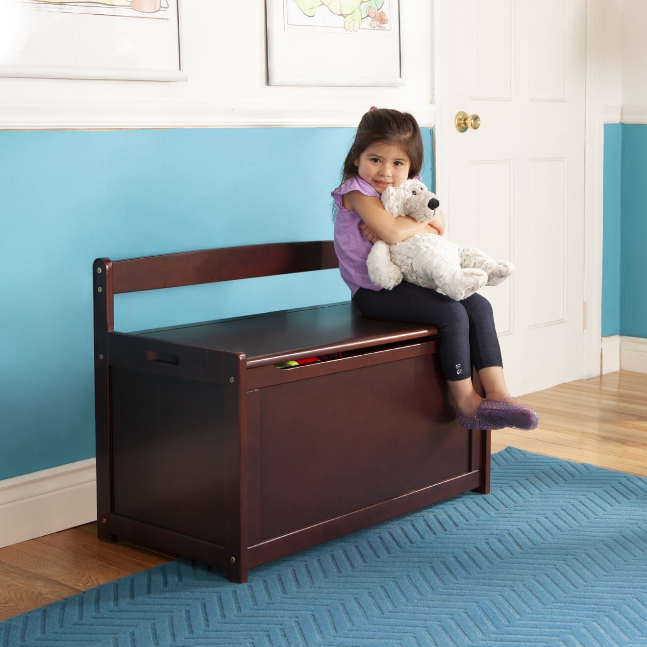 Wooden Toy Chest (Espresso) - Image 6