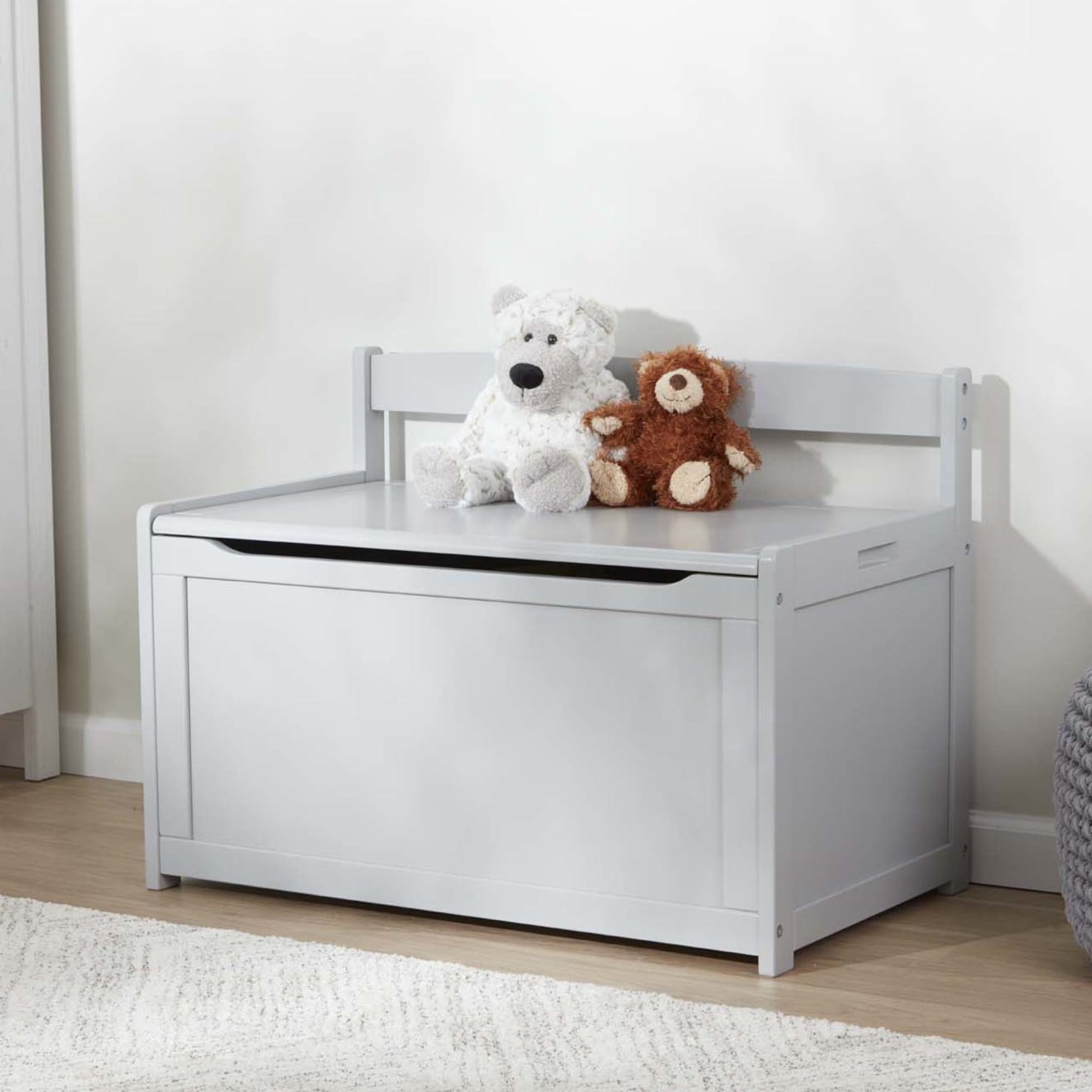Wooden Toy Chest (Gray) - Image 7