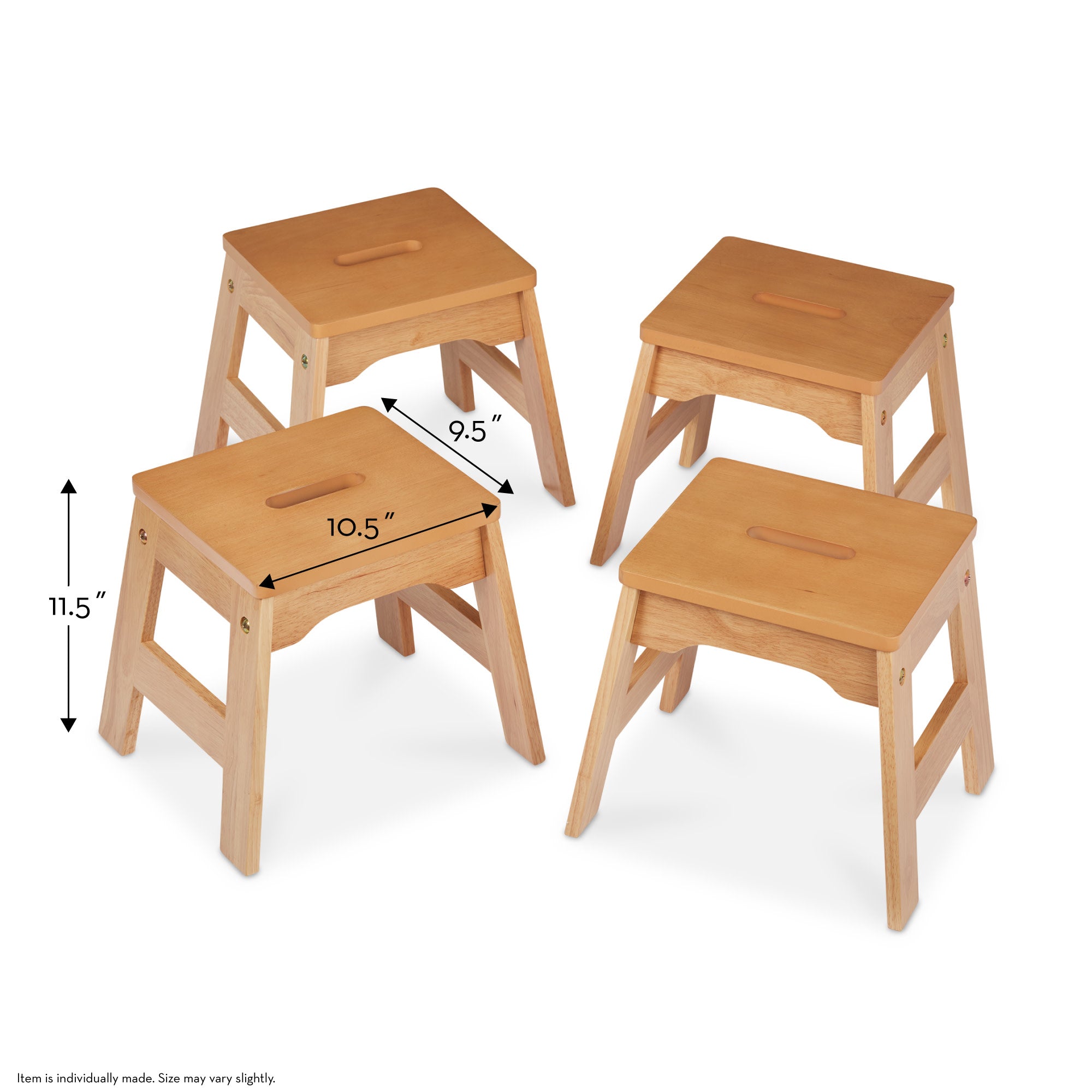 Wooden Stools ?C Set of 4 - Image 3
