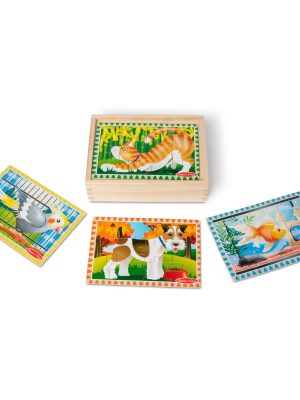 Wooden Jigsaw Puzzles in a Box - Pets