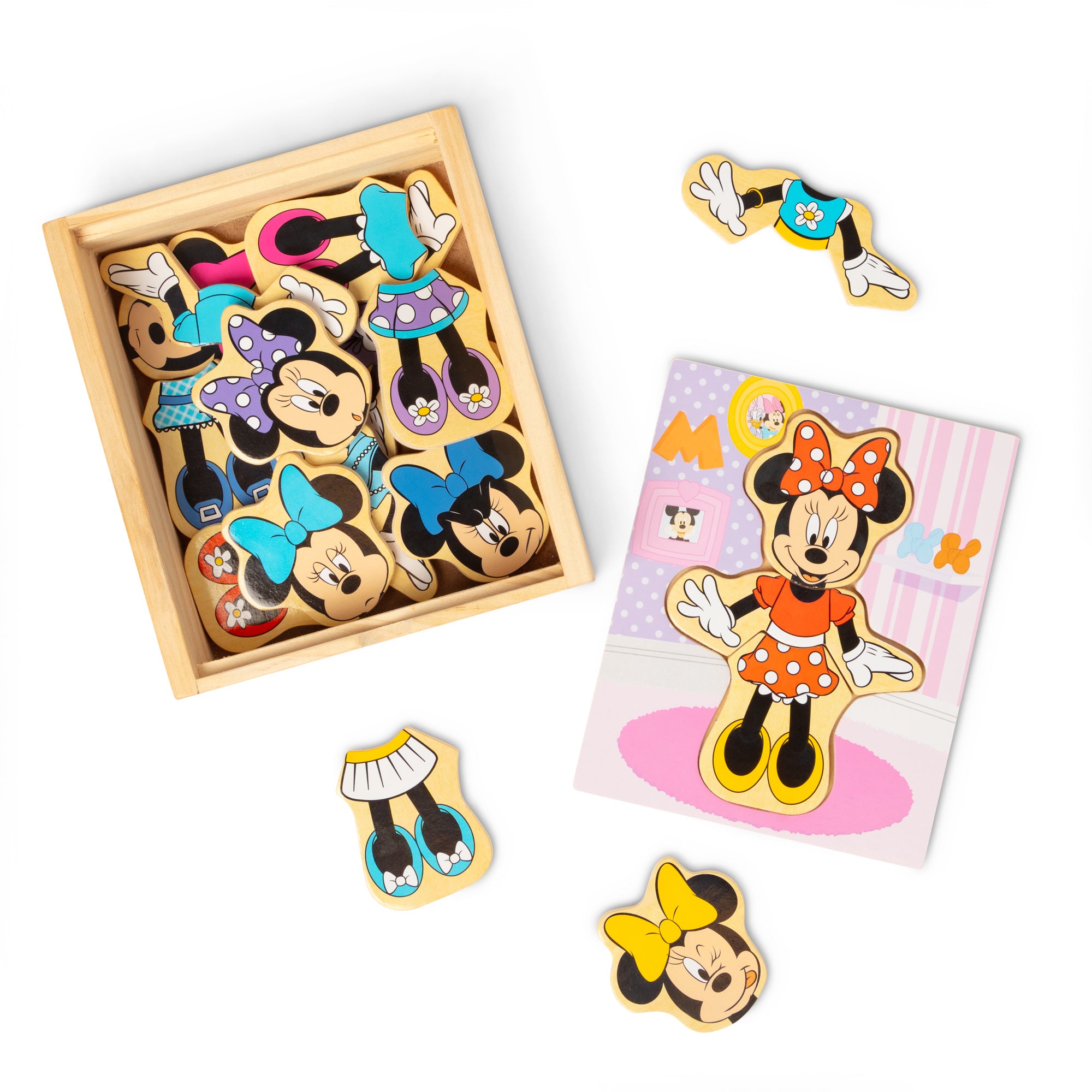 Disney Minnie Mouse Wooden Mix & Match Dress-Up Puzzle - Image 3