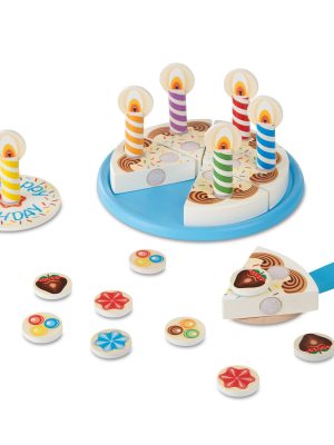 Wooden Birthday Cake Play Set