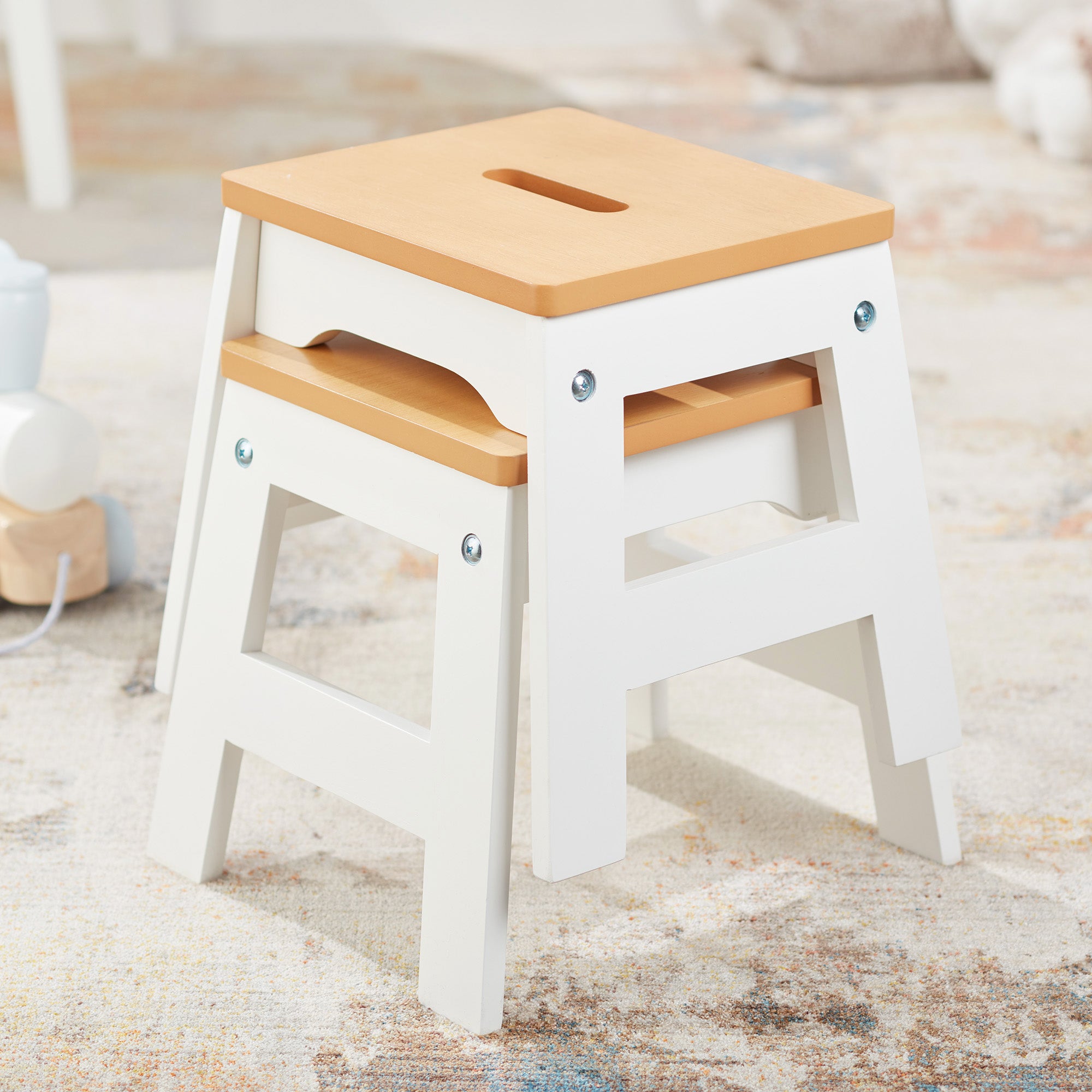 Wooden Stools ?C Set of 2 - Image 6
