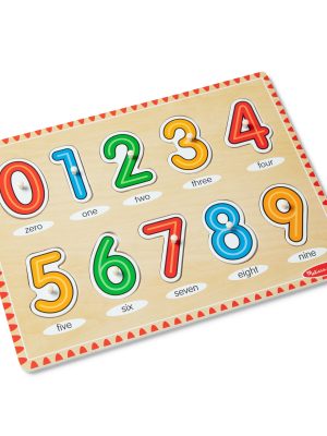 Lift & See Numbers Peg Puzzle - 10 Pieces