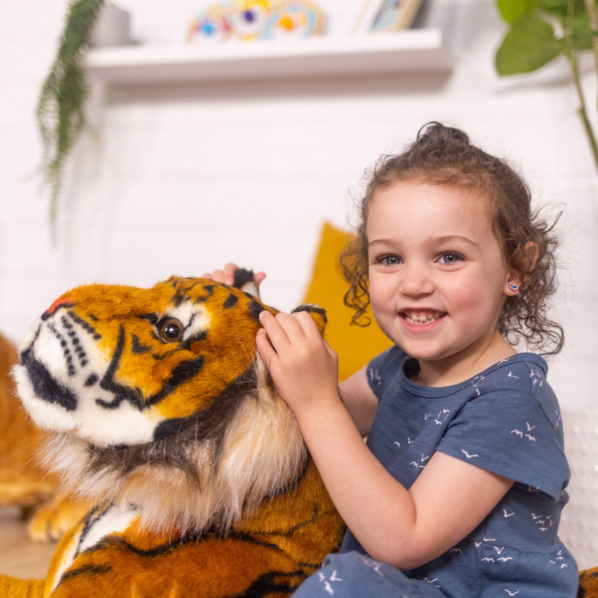Tiger Lifelike Plush Stuffed Animal - Image 5