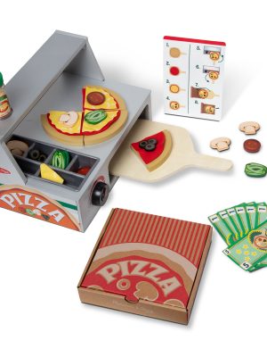 Top & Bake Pizza Counter - Wooden Play Food
