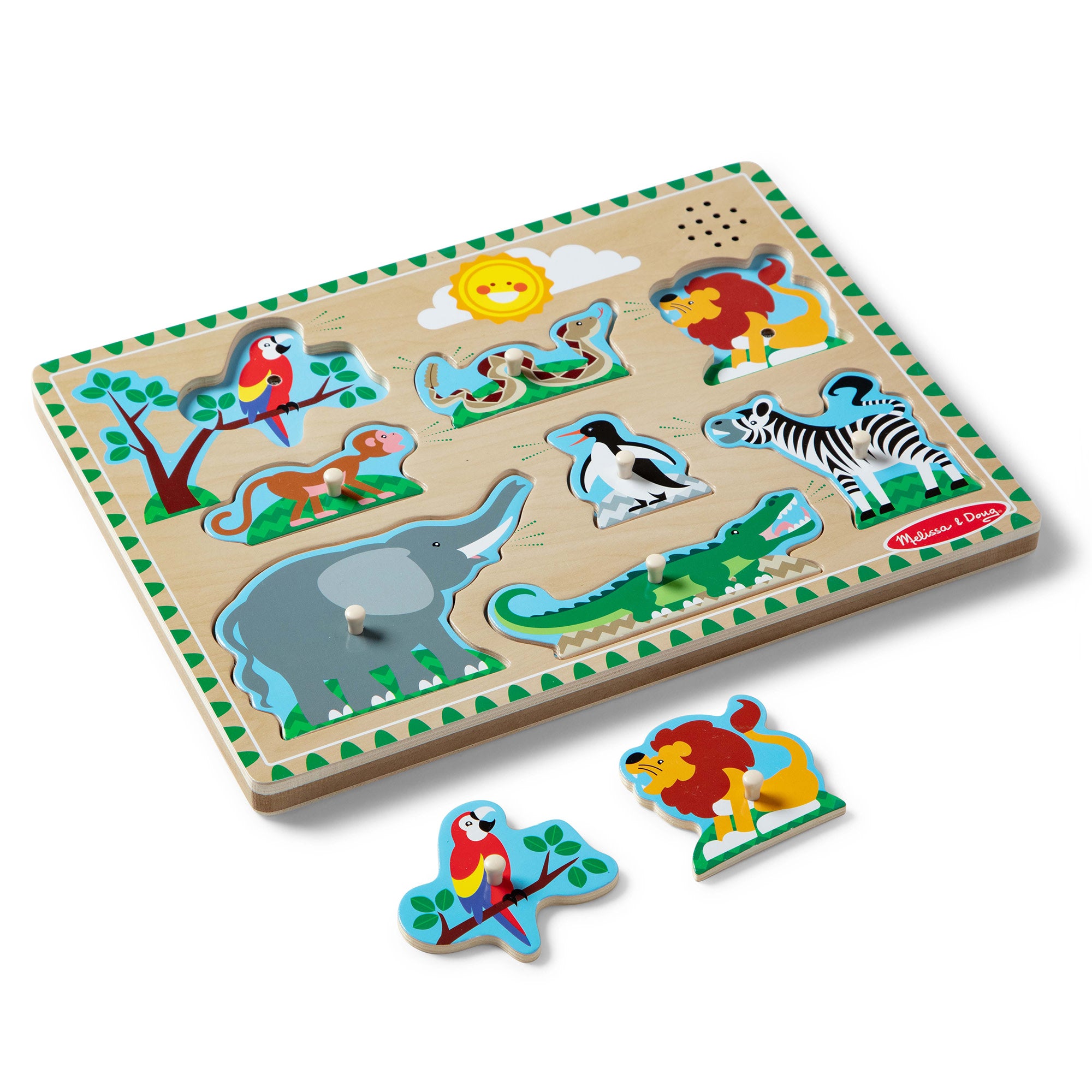 Zoo Animals Sound Puzzle - 8 Pieces - Image 4