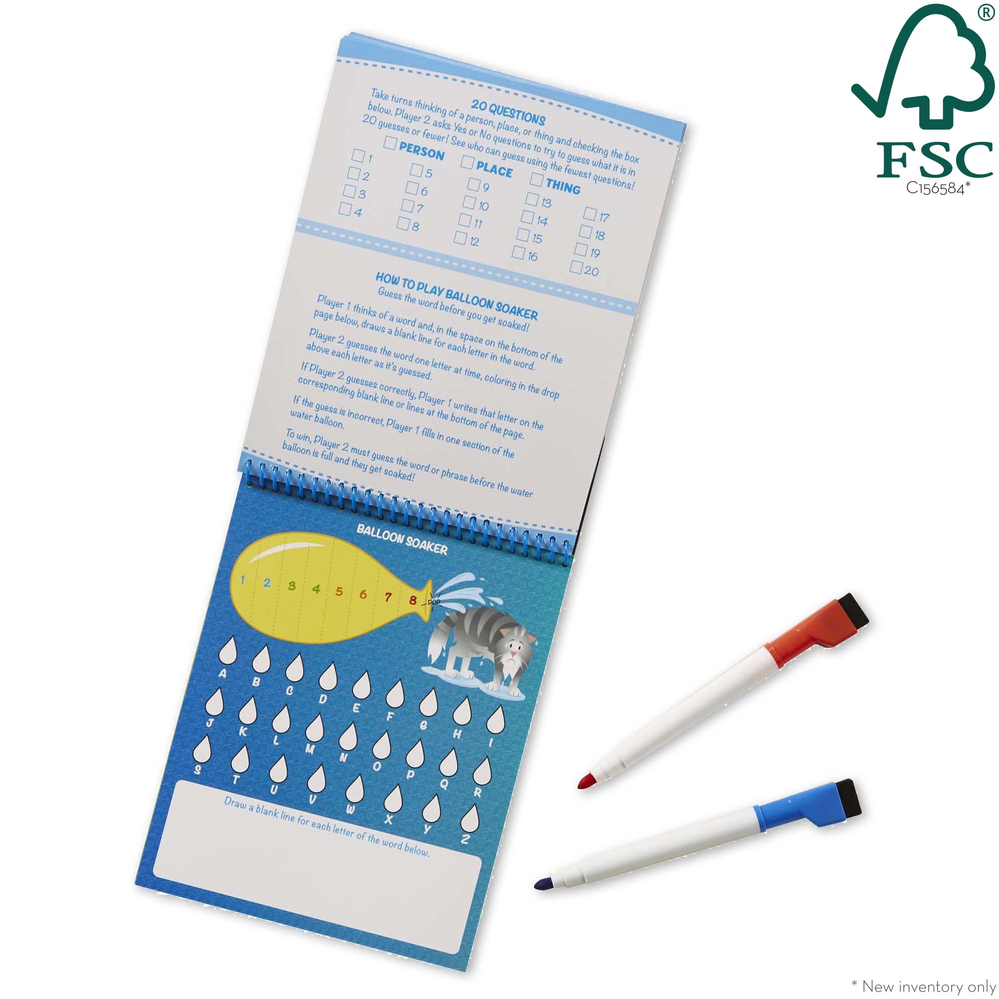 Game On! Wipe-Off Activity Pad - On the Go Travel Activity - Image 3