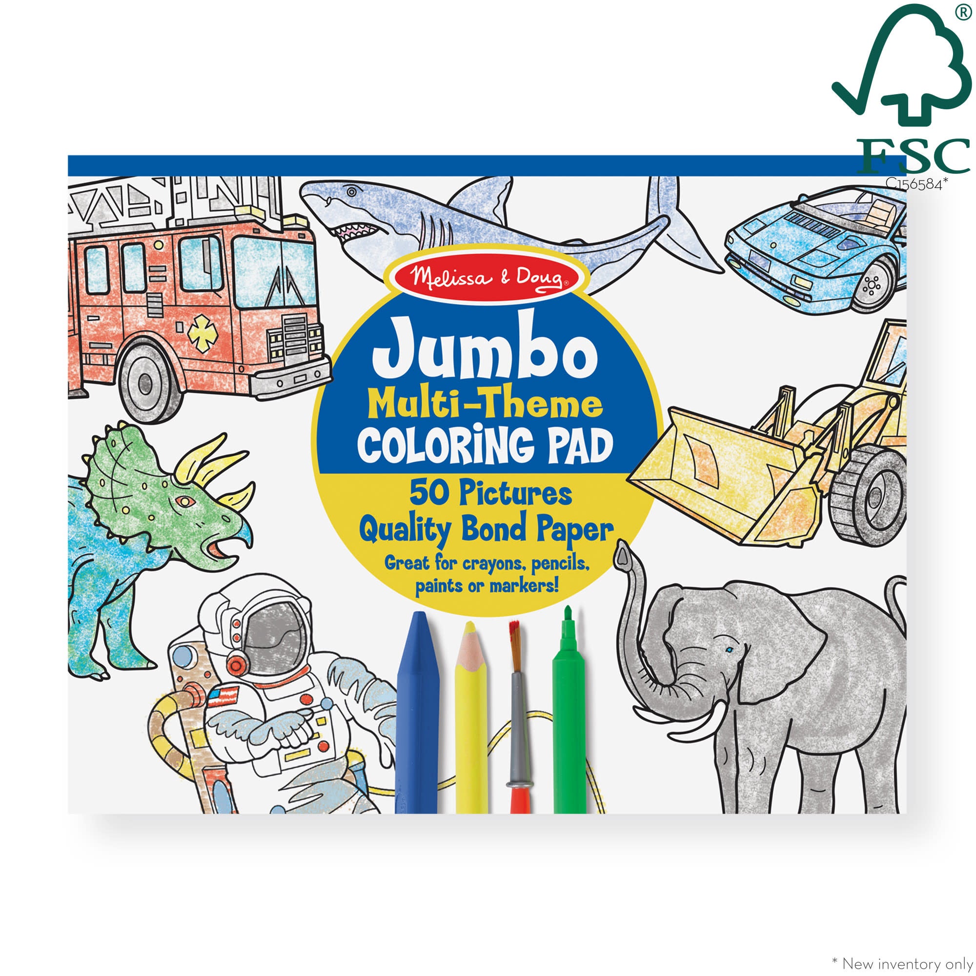 Coloring Pad 3-Pack: Animals. Vehicles. Multi-Theme - Image 5