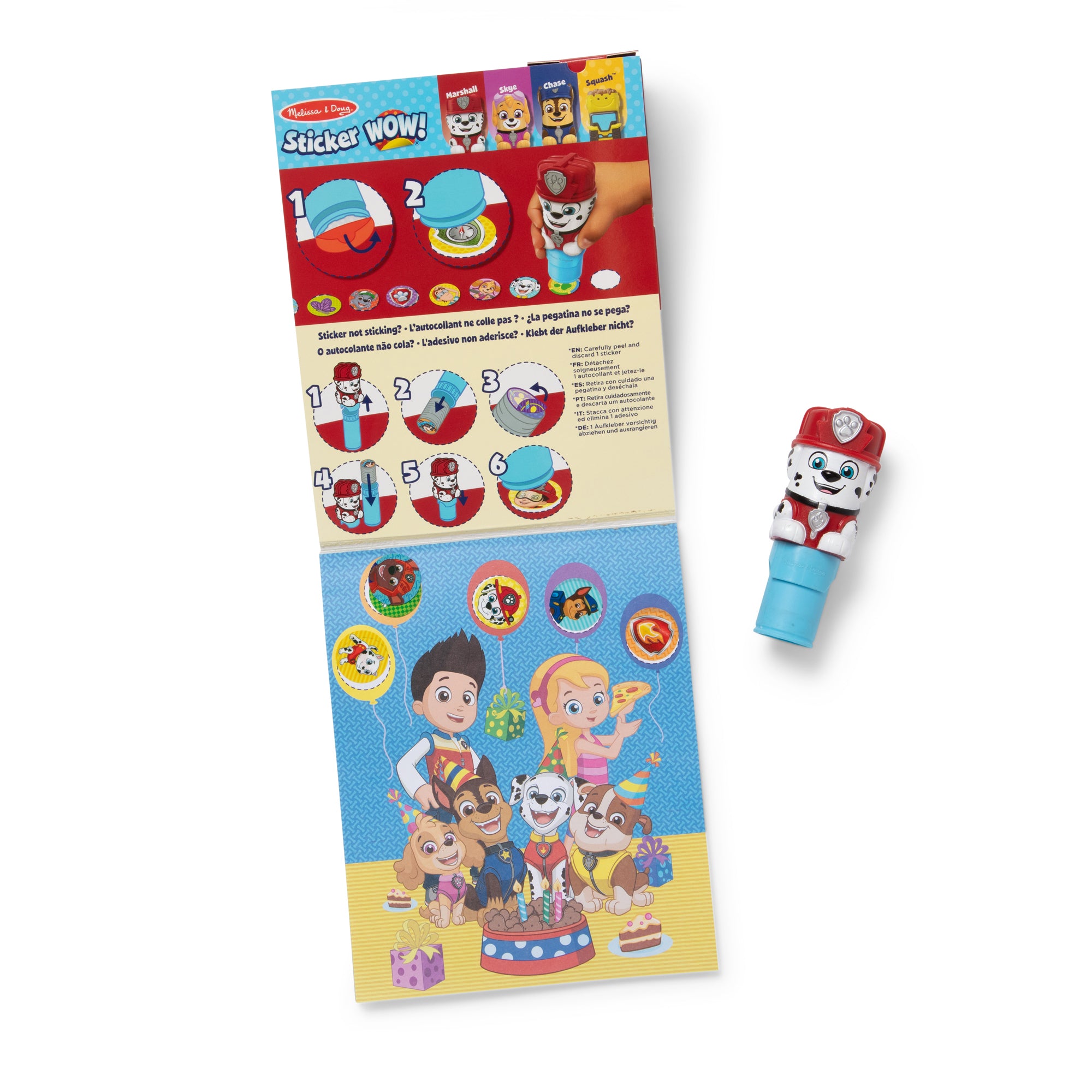 Sticker WOW!? Activity Pad & Sticker Stamper - PAW Patrol Marshall - Image 3