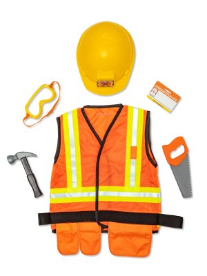 Construction Worker Costume Role Play Set