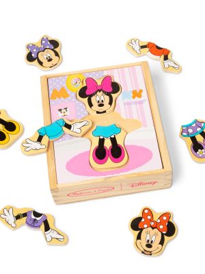 Disney Minnie Mouse Wooden Mix & Match Dress-Up Puzzle