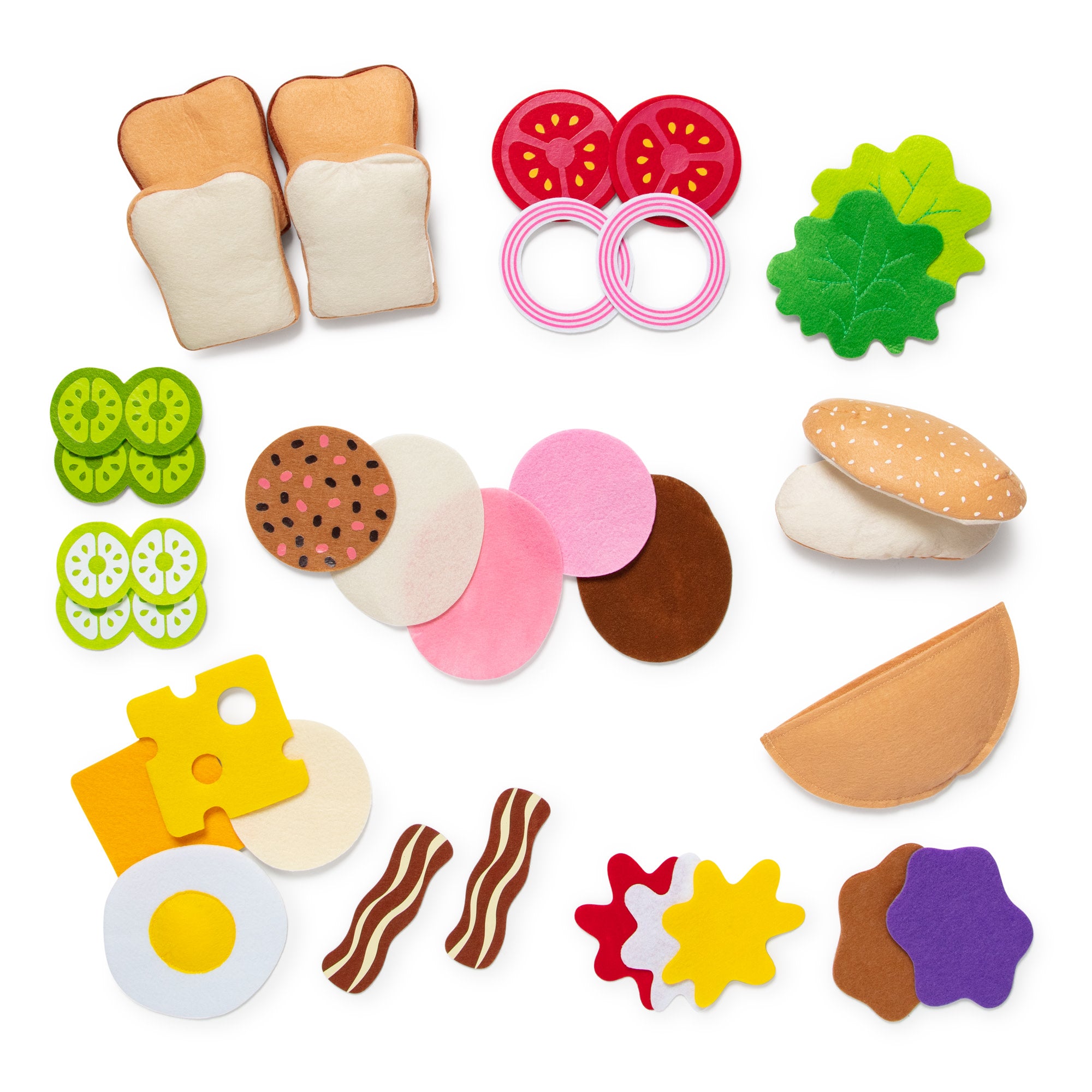 Felt Food Sandwich Play Set - Image 4